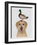 Labrador and Duck-Fab Funky-Framed Art Print