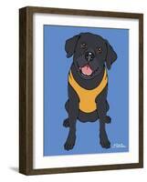 Labrador Black-Tomoyo Pitcher-Framed Giclee Print