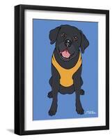 Labrador Black-Tomoyo Pitcher-Framed Giclee Print