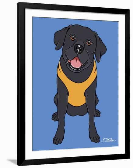 Labrador Black-Tomoyo Pitcher-Framed Giclee Print