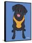 Labrador Black-Tomoyo Pitcher-Framed Stretched Canvas
