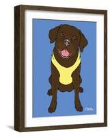 Labrador Chocolate-Tomoyo Pitcher-Framed Giclee Print