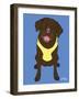 Labrador Chocolate-Tomoyo Pitcher-Framed Giclee Print