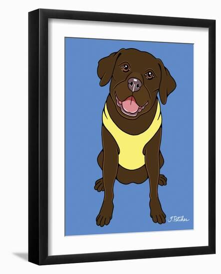 Labrador Chocolate-Tomoyo Pitcher-Framed Giclee Print