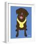 Labrador Chocolate-Tomoyo Pitcher-Framed Giclee Print