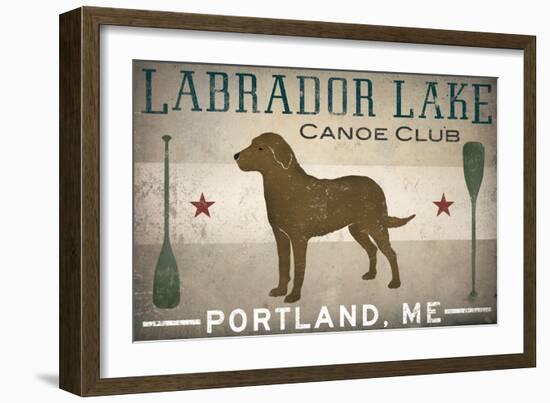 Labrador Lake Chocolate Lab-Ryan Fowler-Framed Art Print