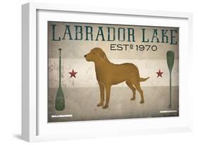 Labrador Lake Yellow Lab-Ryan Fowler-Framed Premium Giclee Print