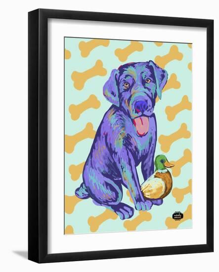 Labrador Pop-Natasha Wescoat-Framed Giclee Print