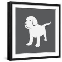 Labrador Puppies-yod67-Framed Art Print