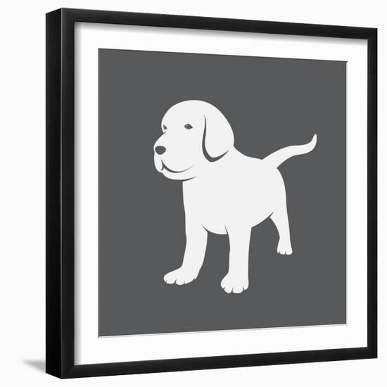 Labrador Puppies-yod67-Framed Art Print