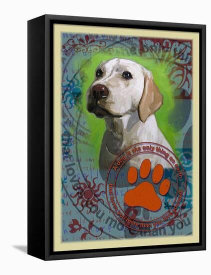 Labrador Retriever 2-Cathy Cute-Framed Stretched Canvas