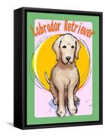 Labrador Retriever 3-Cathy Cute-Framed Stretched Canvas