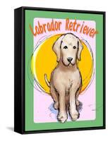 Labrador Retriever 3-Cathy Cute-Framed Stretched Canvas