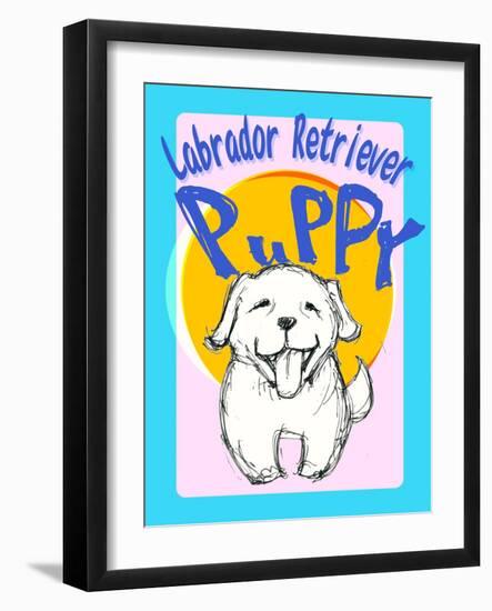 Labrador Retriever Puppy-Cathy Cute-Framed Giclee Print