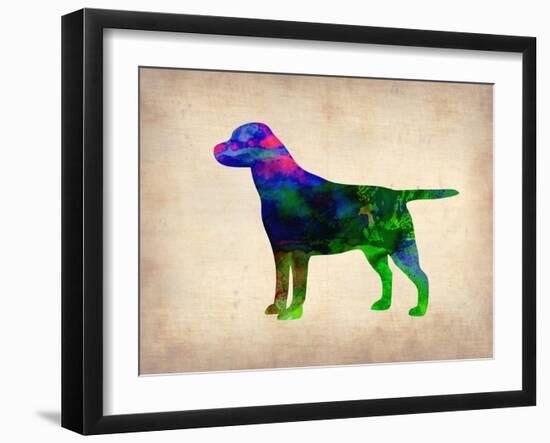 Labrador Retriever Watercolor-NaxArt-Framed Art Print