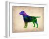 Labrador Retriever Watercolor-NaxArt-Framed Art Print