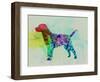 Labrador Retriever Watercolor-NaxArt-Framed Art Print