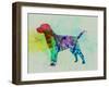 Labrador Retriever Watercolor-NaxArt-Framed Art Print