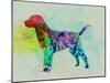 Labrador Retriever Watercolor-NaxArt-Mounted Art Print