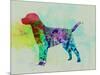 Labrador Retriever Watercolor-NaxArt-Mounted Art Print