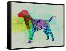 Labrador Retriever Watercolor-NaxArt-Framed Stretched Canvas