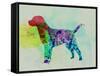 Labrador Retriever Watercolor-NaxArt-Framed Stretched Canvas