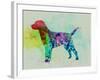 Labrador Retriever Watercolor-NaxArt-Framed Art Print