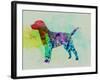 Labrador Retriever Watercolor-NaxArt-Framed Art Print