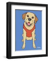 Labrador Yellow-Tomoyo Pitcher-Framed Giclee Print