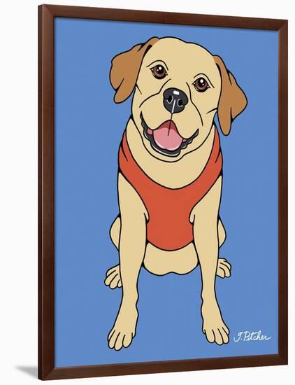 Labrador Yellow-Tomoyo Pitcher-Framed Giclee Print