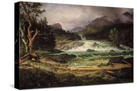 Labrofossen Near Kongsberg-Thomas Fearnley-Stretched Canvas
