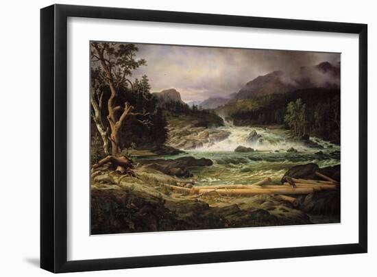 Labrofossen Near Kongsberg-Thomas Fearnley-Framed Giclee Print