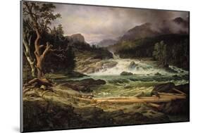 Labrofossen Near Kongsberg-Thomas Fearnley-Mounted Giclee Print