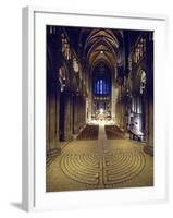 Labyrinth, Chartres Cathedral, France-null-Framed Photographic Print