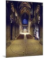 Labyrinth, Chartres Cathedral, France-null-Mounted Photographic Print