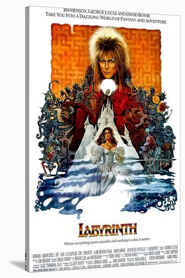 Labyrinth, David Bowie, Jennifer Connelly, 1986-null-Stretched Canvas