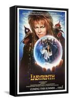 Labyrinth, from Top: David Bowie, Jennifer Connelly, 1986-null-Framed Stretched Canvas