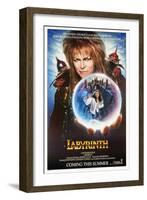 Labyrinth, from Top: David Bowie, Jennifer Connelly, 1986-null-Framed Art Print