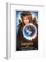 Labyrinth, from Top: David Bowie, Jennifer Connelly, 1986-null-Framed Art Print