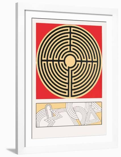 Labyrinthe-Lucio Del Pezzo-Framed Premium Edition