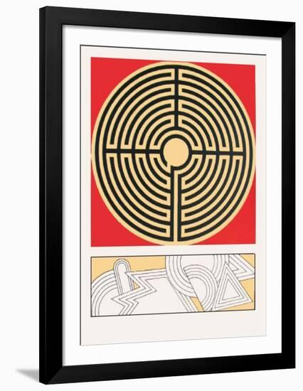 Labyrinthe-Lucio Del Pezzo-Framed Premium Edition