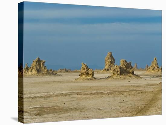 Lac Abbe (Lake Abhe Bad) With Its Chimneys, Republic of Djibouti, Africa-null-Stretched Canvas