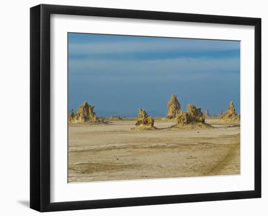 Lac Abbe (Lake Abhe Bad) With Its Chimneys, Republic of Djibouti, Africa-null-Framed Photographic Print