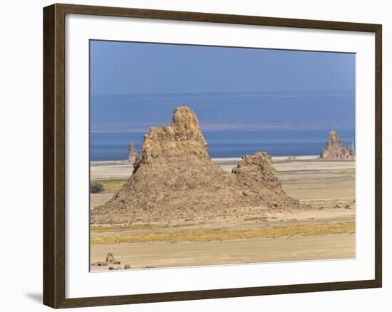 Lac Abbe (Lake Abhe Bad) With Its Chimneys, Republic of Djibouti, Africa-null-Framed Photographic Print