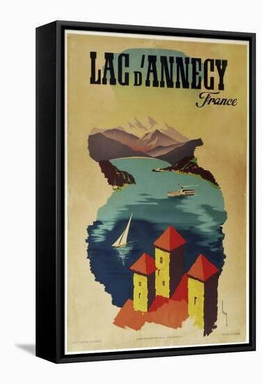 Lac Annecy of France-null-Framed Stretched Canvas