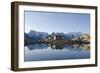 Lac Blanc, Mont Blanc and Aiguilles De Chamonix, Chamonix, Haute-Savoie, French Alps-Christian Kober-Framed Photographic Print