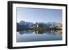 Lac Blanc, Mont Blanc and Aiguilles De Chamonix, Chamonix, Haute-Savoie, French Alps-Christian Kober-Framed Photographic Print