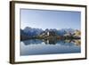 Lac Blanc, Mont Blanc and Aiguilles De Chamonix, Chamonix, Haute-Savoie, French Alps-Christian Kober-Framed Photographic Print