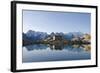 Lac Blanc, Mont Blanc and Aiguilles De Chamonix, Chamonix, Haute-Savoie, French Alps-Christian Kober-Framed Photographic Print