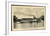 Lac D’Annecy, Bateau France, Dampfer, Abfahrt-null-Framed Giclee Print